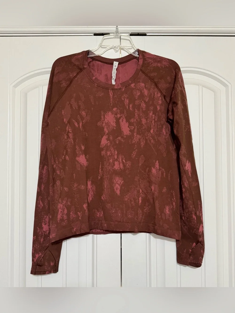 Lululemon Swiftly Tech Long Sleeve Shirt Race Length Roasted Brown / Brier Rose - Picture 2 of 14